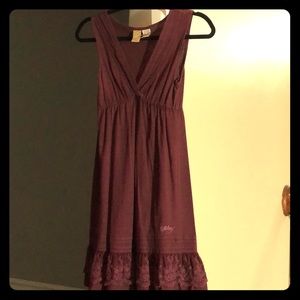 Billabong V-neck eggplant color dress